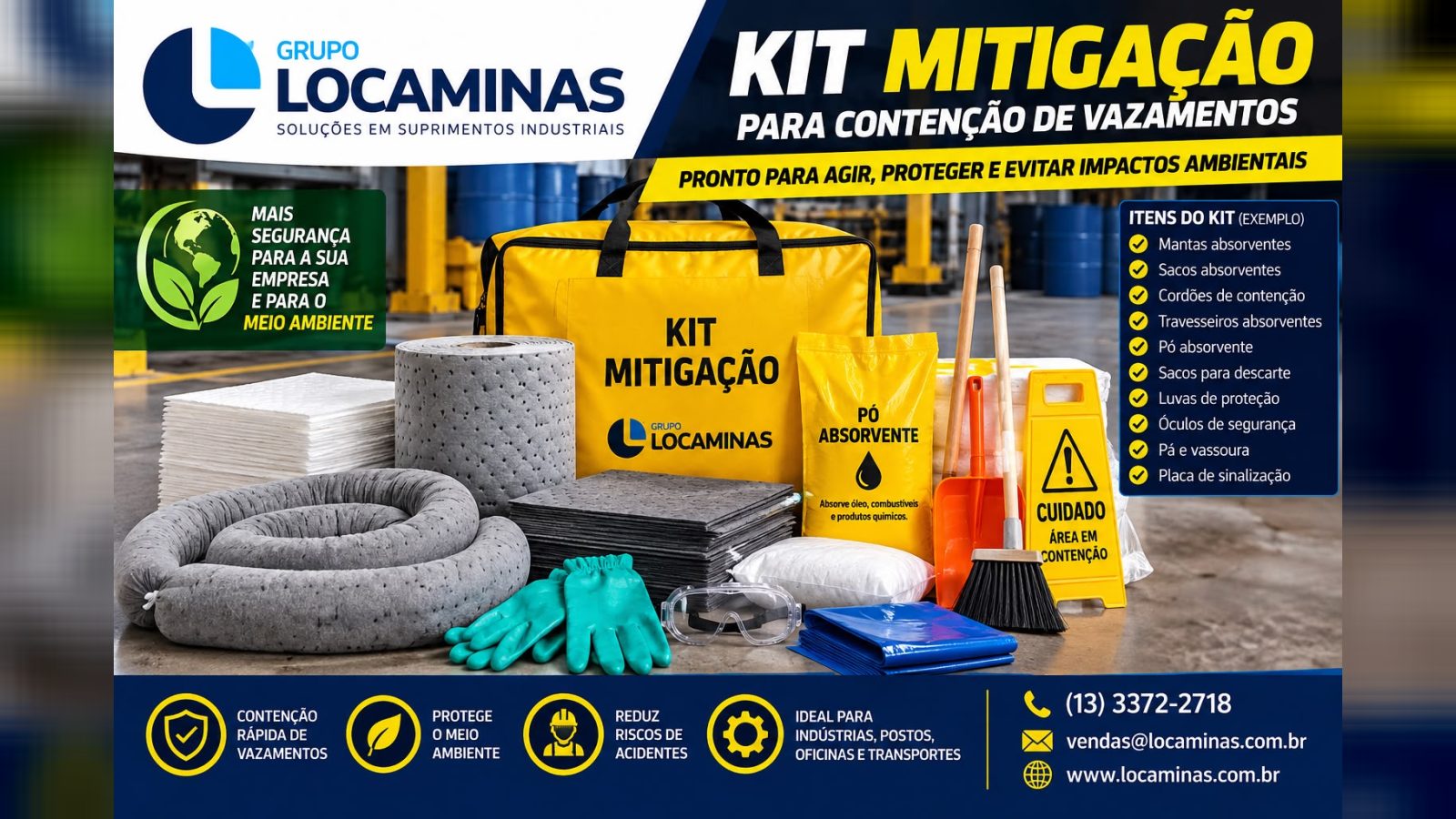 Locaminas: locaÃ§Ã£o e venda de equipamentos e ferramentas